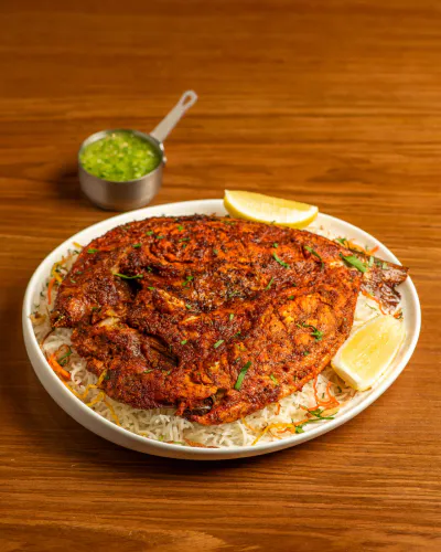 Grilled supreme with rice